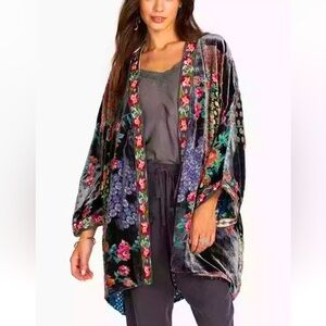 Johnny Was rose burnout tallulah Kimono XL